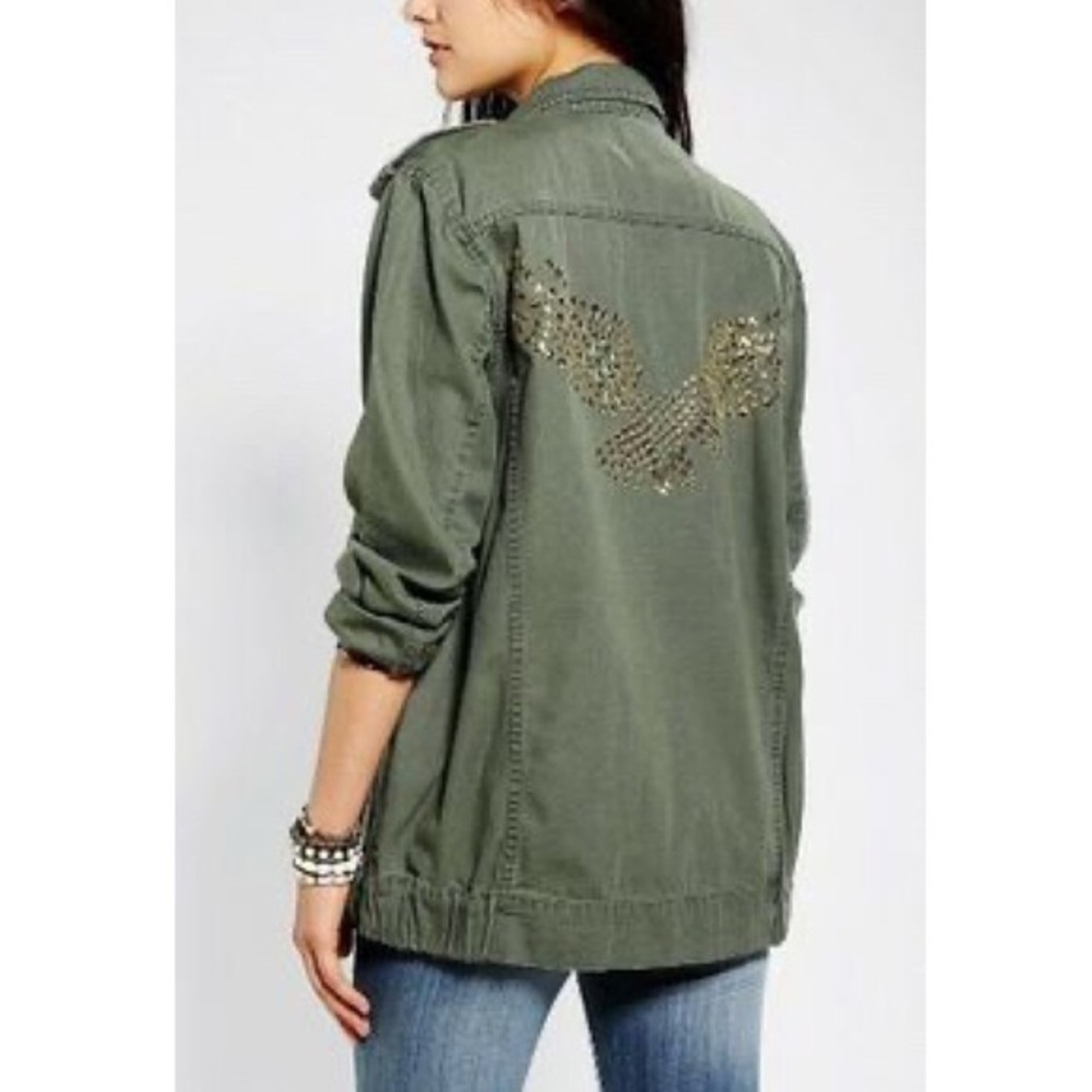 Urban Outfitters Military Jacket with Gold Studs